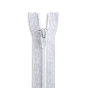 White Nylon Zipper 24" (2pk)